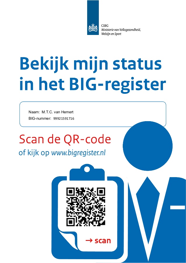 BIG register Psychotherapeut